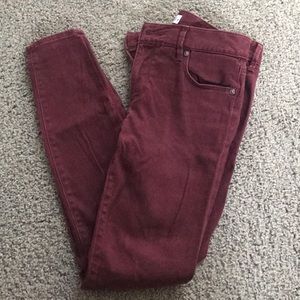 Loft burgundy pant leggings